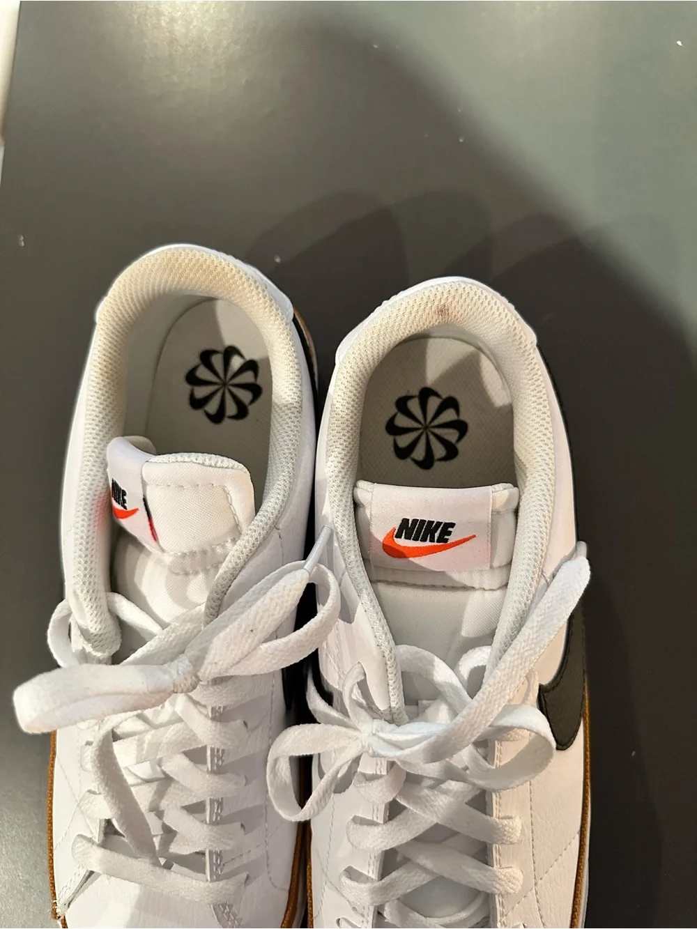 Nike Men’s White Black Brown Low-Top Sneakers